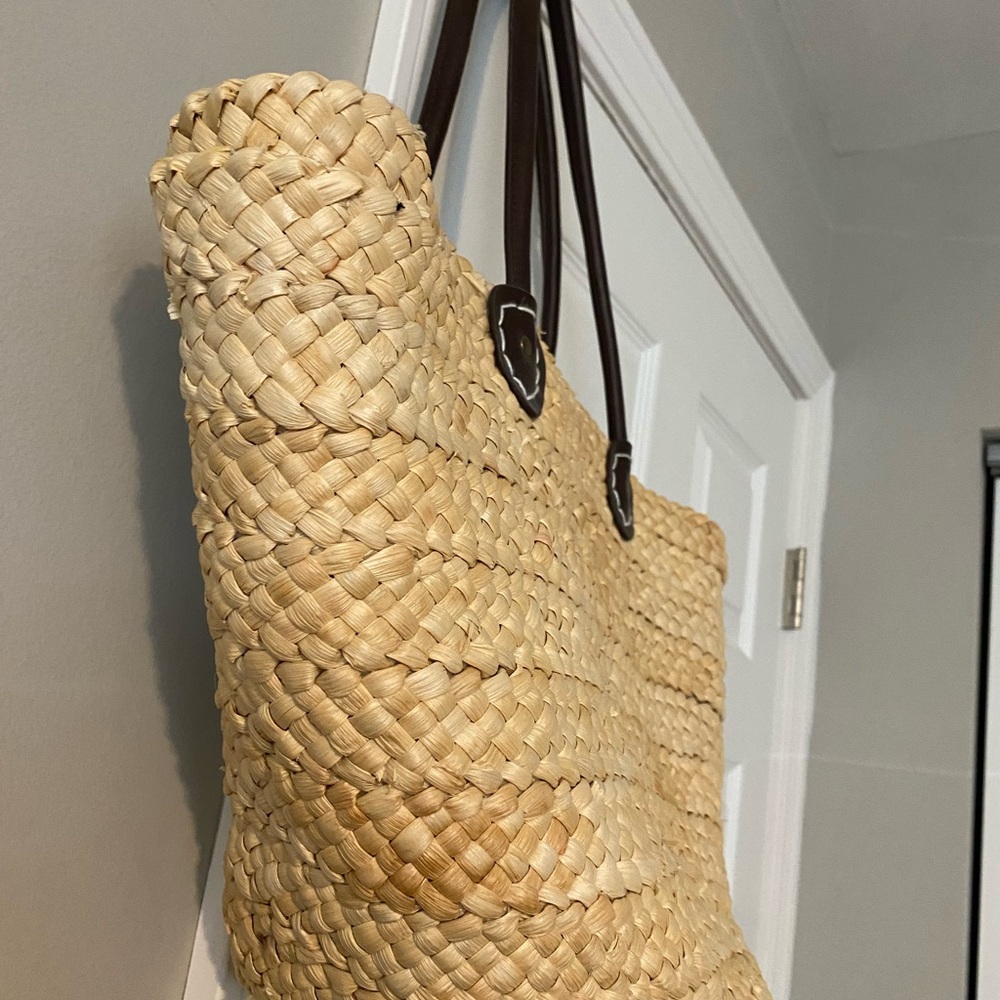 Straw Tote for Beach or Casual